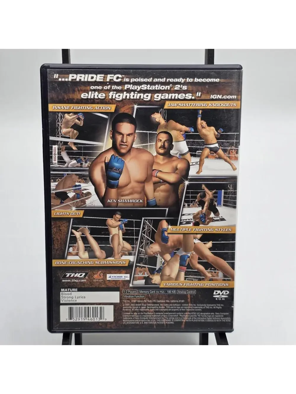 PRIDE FC: Fighting Championships (Sony PlayStation 2 PS2) Tested No Manual